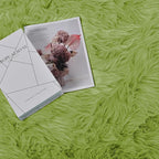 Goolela Circle Area Rugs for Bedroom Living Room Green 6ft Fluffy Shag Rug Washable Round Soft Bedside Rug Shaggy Fuzzy Cute Decor Rug for Girls Room Circular