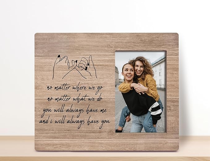 Orchroma Friends Picture Frame,Long Distance Friends Gifts,Soul Sister Photo Frame,Friendship Gifts for Women,8x10 Inch (TAN)