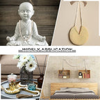 DECORKEY Farmhouse Wood Beads Garland, 2 Pack 58 Inch Wooden Beads for Boho Home Decor with Tassels, Rustic Country Decor for Coffee Table, Wall, Shelf, Tray, Vase, Living Room, Bedroom