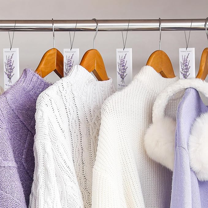 50 Pcs Lavender Scented Sachets for Drawers and Closets Long Lasting Fresh Air Freshener Home Fragrance Lavender Sachet Bags Closet Deodorizer for Drawers Wardrobes Suitcase