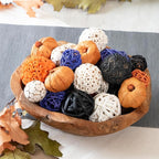 ANDALUCA Decorative Balls Halloween Bowl Filler Home Decor (Purple Orange)