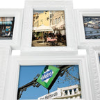 Jerry & Maggie 4X6 Collage Picture Frames for Wall Decor, 18 Opening Collage Wall Hanging for 6x4 Photo, Multi Picture Frame Set with One-piece Design White