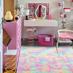 Rainbow Rug for Girls Bedroom: Fluffy Plush Rugs for Kids Room - Carpet for Bedroom Decor(5x7 Feet/Rainbow)