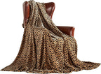 MERRYLIFE Leopard Throw Blanket Decorative Fleece Throw | Ultra-Plush Colorful Oversized | Couch Blanket Travel Lap | King Size(90" 102", Cheetah)