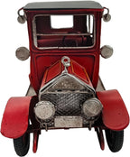 Berfutall-10'' Iron Classic Red Cars Model Collectible Vehicle Decoration, Metal Classic Cars Christmas Decor ，Unique Blend of Vintage, Rustic, for Table Top Decor. (C)