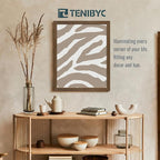16x20 Picture Frame Set of 3 - Brown Woodgrain, Wood Poster Frame, HD Tempered Glass, Wall Gallery Hanging