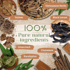 Organic-Incense-Sticks-Non-Toxic-Variety Pack (131 Agarbatti Sticks) | 75 Minutes Long Lasting Burn for Positive Vibes, Meditation with Natural Vietnamese Herbal Scents, no Synthetic Essential Oils