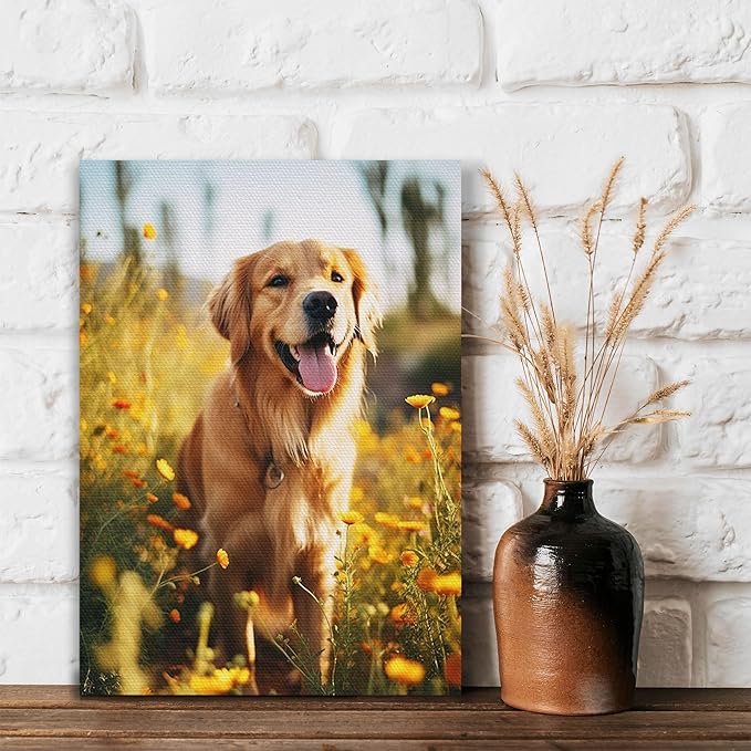 SPECPIX Custom Canvas Prints with Your Photos Customized Canvas Wall Art Personalized Canvas Pictures Gifts for Pet Dog Baby Family Mom Dad Men Women Couple Boyfriend Girlfriend Framed 12x16