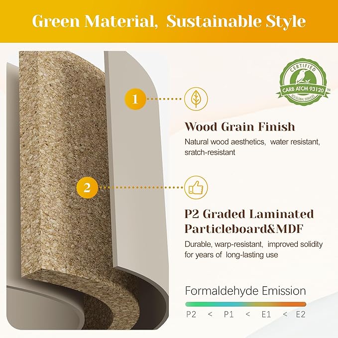 Large Beige Fluted 3 Drawer Dresser Set of 2, Chest of Drawers with Ball Bearing Slide Modern 30 inch Tall Wood Nightstand with Spacious Storage for Bedroom Hallway Living Room Entryway