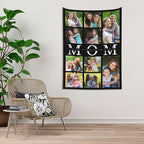 Custom Tapestry For Wall Bedroom Custom Backdrop Personalized Image Text Photo Customized Funny Tapestry Banners And Signs Mother's Day Vertical Tapestrys