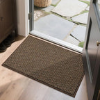 COSY HOMEER-Door-Mat 20" x 32" Non Slip Absorbent Entryway Rugs Dirt Trapper Doormats Washable Entrance Mats Low Pile Welcome Floor Mat for Front Back Door and Entry Mats,Brown