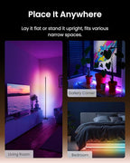 SwitchBot Smart RGBICWW App-Controlled Floor Lamp with Matter, Warm & Cool White, Alexa-Compatible Lamp, Works with Apple Home, Google Home – 1200lm Music Sync, Lamp for Living Room for Bedroom