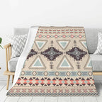 Boho Throw Blanket for Couch Bed Sofa Living Room, Western Flannel Fleece Blanket Soft Cozy Lightweight Breathable Fluffy Durable Gifts for Men Women 50 x 60 Inch