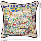 Catstudio Sweden Embroidered Decorative Throw Pillow