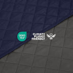 Martex Reversible Coverlet – King Bed Quilt – Lightweight King Size Bedding – Durable King Size Quilts for Bed – Soft - Easy Care Bedding – Graphite/Navy