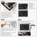 SIGNWIN 46"x72" Extra Large Framed Wall Art Monochrome Fish Silhouettes Illustration for Home Living Room Bedroom Decor (Frame Assembly Required)