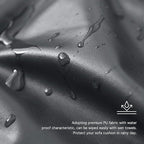 Yates Home PU Leather Couch Sofa Cushion Slipcover Water-Proof Elastic Chair RV Seat Covers Loveseat Sofa Furniture Protector Slip Cover for Settee Seater Replacement in Living Room（Chair, Gray）