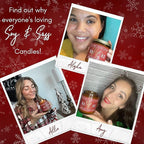 Christmas Candles - 'Merry Christmas' Christmas Scented Holiday Candles, w/Pine, Frasier Fir, Cedar I Christmas Tree Candle I Stocking Stuffers for Women I 9oz, 50Hr, USA Made