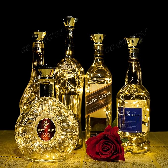 ZNYCYE Solar Wine Bottle Lights Outdoor, Cork Lights for Wine Bottles Waterproof, Perfet for Wedding Party Garden Patio Pathway Decor, Suitable for Most Wine Bottle Mouths-Warm White (8 Pack)