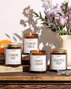 AOOVOO Scented Candles - 4PC Candle Set, 36 oz Soy Candles, Soy Candle for Home Scented, Lavender/Vanilla/Eucalyptus/Sage