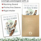 Koala Parent and Child Wall Art Print - Unframed - 11x14 | Inspirational Quote - Motivational Wall Art - Nursery Decor for Boys Room or Girls Room | Unisex Newborn Baby Gift