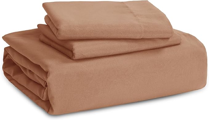 Bedsure Taupe Duvet Cover King Size - 3 Pieces Prewashed Cotton-Like Extra Soft Bedding Set, Includes 1 Duvet Cover 104x90 Inches with Zipper Closure & 2 Pillow Shams, Comforter Not Included