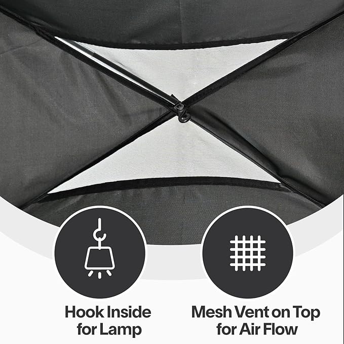 EighteenTek Bed Tent Twin Size Bed Canopy, Light Reducing Sleeping Tent Lightweight Portable Indoor Tent Breathable Privacy Space on Bed with 2 Doors for Adults Kids Autism (Twin, Black)