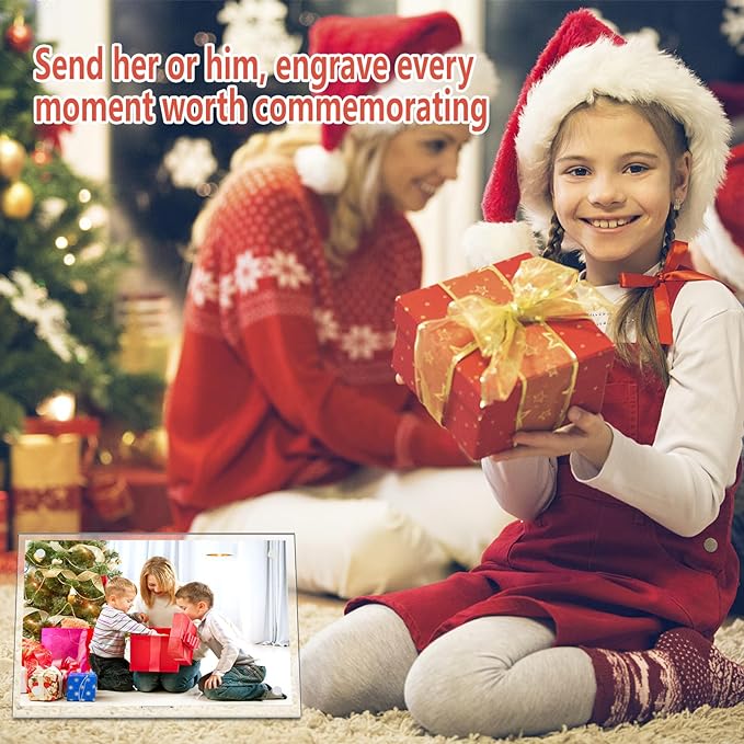 HELPLEX Picture Frames, 1 Pack 4x6 inch Acrylic Picture Frame Clear 4 x 6 Photo Frames Magnetic Picture Frames Ready for Tabletop Display, Effectively Protect Photos from Fading and Yellowing