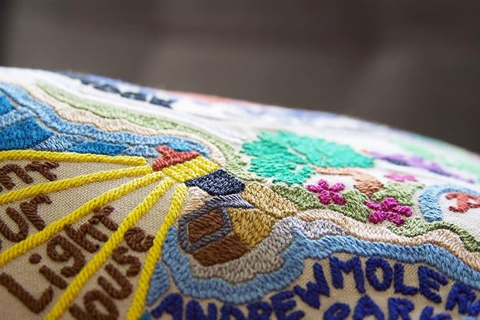 Catstudio Big Sur Embroidered Decorative Throw Pillow