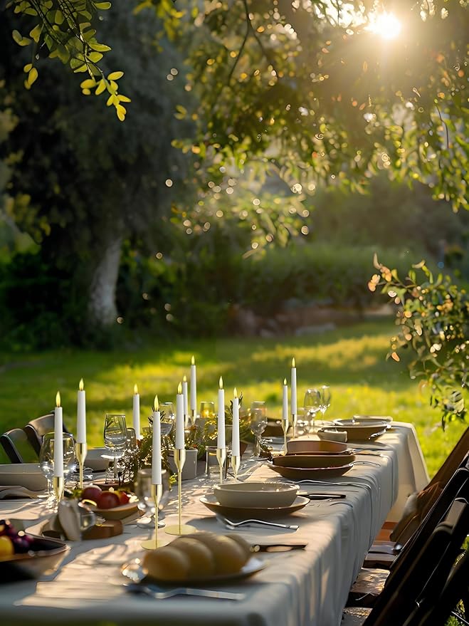 Taper Candle Holders,Tall Metal Candlestick Holders,Gold,Set of 54,Three Heights,Candle Stick Holder for Wedding Centerpiece Decoration,Dinning,Festival,Party or Home Decor