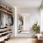 Silver Bathroom Mirror, 36x60 Inch Rectangular Deep Frame Mirror, Large Wall Mounted Bathroom Vanity Mirror Over Sink for Bedroom,Restroom, Living Room, Hangs Vertically or Horizontally