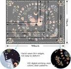 Fowocu Orange Butterfly Moon Flower Tapestry Boho Floral Plant Tapestries for Bedroom Aesthetic Tapastry's Wall Hanging Mandala Botanical Wall Tapestry for Living Room Dorm (Yellow, 80'' × 60'')