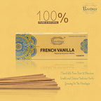 Raajsee Vnilla Incense Sticks 100 Gm Pack-100% Natural Insence Sticks -Organic Non Toxic - Charcoal Free - for Church,Aroma Therapy,Relaxation,Meditation