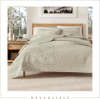 Great Bay Home Twin/Twin XL Reversible Rustic Lodge Bear Bedspread Quilt with Sham - All Season Cabin Coverlet Bedding Set (Includes 1 Quilt, 1 Pillow Sham)