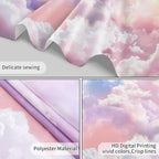 HVEST Pink Cloud Tapestry Colorful Abstract Clouds Natural Landscape Tapestries Wall Hanging for Bedroom Living Room Teen Dorm Indie Decor Poster Blanket,80x60 Inches