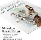 Koala Parent and Child Wall Art Print - Unframed - 11x14 | Inspirational Quote - Motivational Wall Art - Nursery Decor for Boys Room or Girls Room | Unisex Newborn Baby Gift