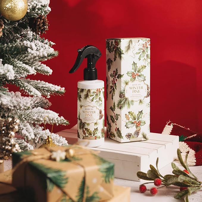 Romiie Zoi Christmas Linen & Room Air Freshener Spray Room Mist- Winter Pine - Infused with Sweet Pine Aroma- 250ml / 8.5 FL OZ.