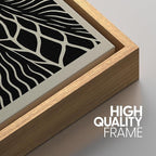 SIGNWIN Framed Canvas Print Wall Art Wildlife Portrait Giraffe, Elephant, and Bear Photography Modern Art Minimalist Black and White for Living Room, Bedroom, Office - 24"x36"x3 Natural