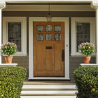 Set of 2 Artificial Pink Camellia Eucalyptus Tree Garden Stakes 20" Height, UV Resistant Faux Floral Bushes with Metal Spikes, Realistic Fake Plants for Porch, Patio, Yard, Garden Outdoor Decor