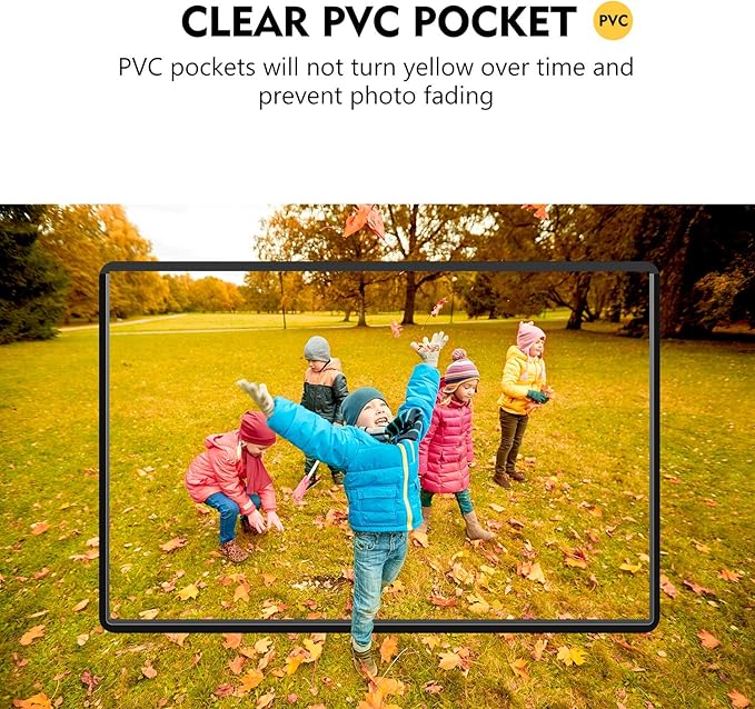 Magicfly Magnetic Photo Frame, Pack of 30, Fits 4 X 6 Inch Photos, Magnetic Picture Frame with Clear Photo Pocket for Refrigerator, Fridge, Office Cabinet, Black