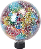 VCUTEKA Gazing Ball, 8" Glass Gazing Balls Sphere for Garden Lawn Outdoor Ornament Yard Decorative