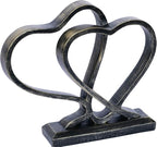 Heart Sculpture for Living Room Decor Heart Decoration Gift for Her and Him Love Wedding Anniversary Couples Gift Modern Heart Statue for Home Coffee Table Dining Table Centerpiece Birthday Gift