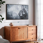 ElephantStock Boxing Gloves Wall Art - Horizontal Framed Canvas - 1-Piece Living Room Wall Decor - Photography Sports Canvas Print - Black and Gray Decor for Wall - 40" X 27"