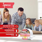 XFasten Double Sided Carpet Tape for Area Rugs, 3 Inch x 20 Yards – Heavy Duty Anti Slip Rug Grip Tape, Works as Rug Gripper, Residue Free, Wood Safe, Easy Removal for Hardwood and Laminate Floor