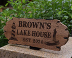 Custom Wood Sign,Personalized Cabin Sign - Custom Carved Wood Sign for Rustic Outdoor and Home Wall Decor
