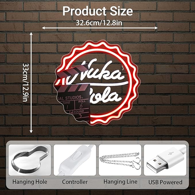 Game Neon Sign for Room Decor - Animated Movie LED Neon Lights Wall Art, USB Powered, Perfect for Gifts Party Bedroom Bar Decor