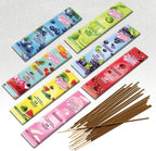 Mecka Sugar Cloud Incense Sticks | Set of 7-140 Insence-Sticks for Meditation & Good Vibes | Wild Cherry, Blueberry, Watermelon Incense Sticks | Premium Slow Burn Long Lasting Organic Insenses