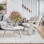 Artificial Boxwood Topiary Ball Trees with Ground Spikes UV Resistant Faux Greenery Shrubs Fake Shrubs for Outdoors, Realistic Faux Plants Bushes for Garden Porch Yard Patio Decor (Multi)