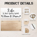 Grandparent Gifts Picture Frame Photo Holder for Wall, Nana Papa Gifts from Grandchildren Granddaughter Grandkids, Grandma Grandpa Gift, Grandparent's Day Hanging Photo Display