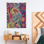 ICMOLYYENLO Tropical Green Plant Tapestry, Green Palm Leaves Natural Landscape Print Wall Tapestry for Bedroom Living Room Dormitory 60x80 Inch